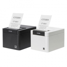 Citizen CT-E601, USB, USB Host, BT, 8 dots/mm (203 dpi), cutter, black