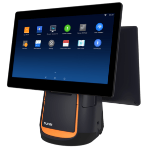 Sunmi T2s, 39,6cm (15,6''), Android, negro, naranja