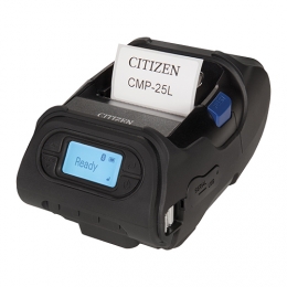 Citizen CMP-25L, USB, RS232, BT, 8 puntos/mm (203dpi), Display, ZPL, CPCL