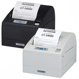 CT-S4000 Thermal printer Serial + USB Internal 230V PSU Label version PNE Sensor, Ivory White