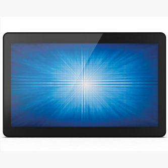 Elo I-Series 2.0, Windows 10, 15.6-inch wide, Full HD 1920 x 1080 display, Celeron, 4GB RAM, 128GB SSD, Projected Capacitive 10-touch, Clear, Wi-Fi, Ethernet, Bluetooth 5.0, Black, Worldwide