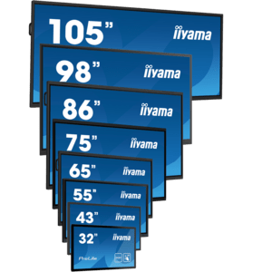 iiyama ProLite TW2424AS-B1, Capacitivo proyectado, 10 TP, Full HD, USB, USB-C, Ethernet, Android, negro