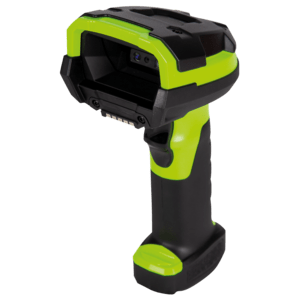 DS3608-XR: RUGGED, AREA IMAGER, EXTENDED RANGE (SE58), CORDED, GREEN LASER AIMER, INDUSTRIAL GREEN, VIBRATION MOTOR